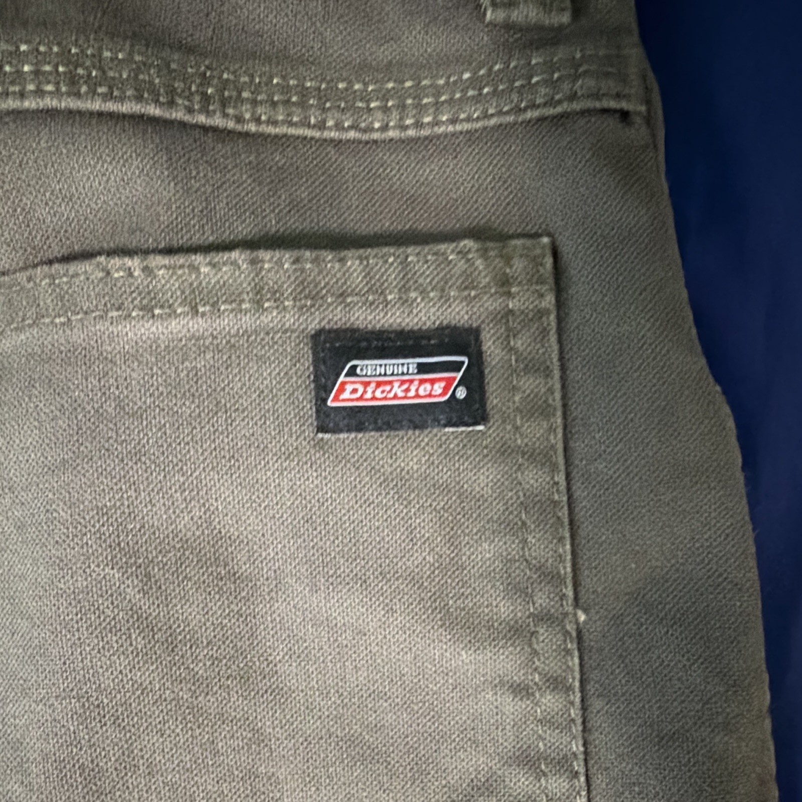 Dickies Men's Work Pants 40x30 Gray Canvas Cotton Spandex P367398
