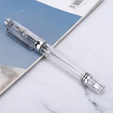 ­Large Capacity Fountain Pen Transparent Business Writing Pen Office School