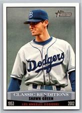 2002 Topps Heritage Classic Renditions  Shawn Green CR-10