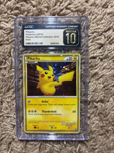 Pikachu World Collection 2010 CGC10