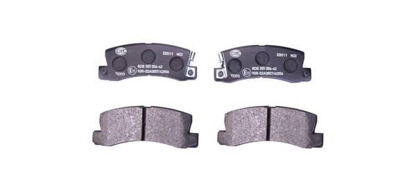 Hinterachse Hella 8DB 355 006-431 Bremsbelagsatz, Scheibenbremse FüR Lexus,Toyot-image