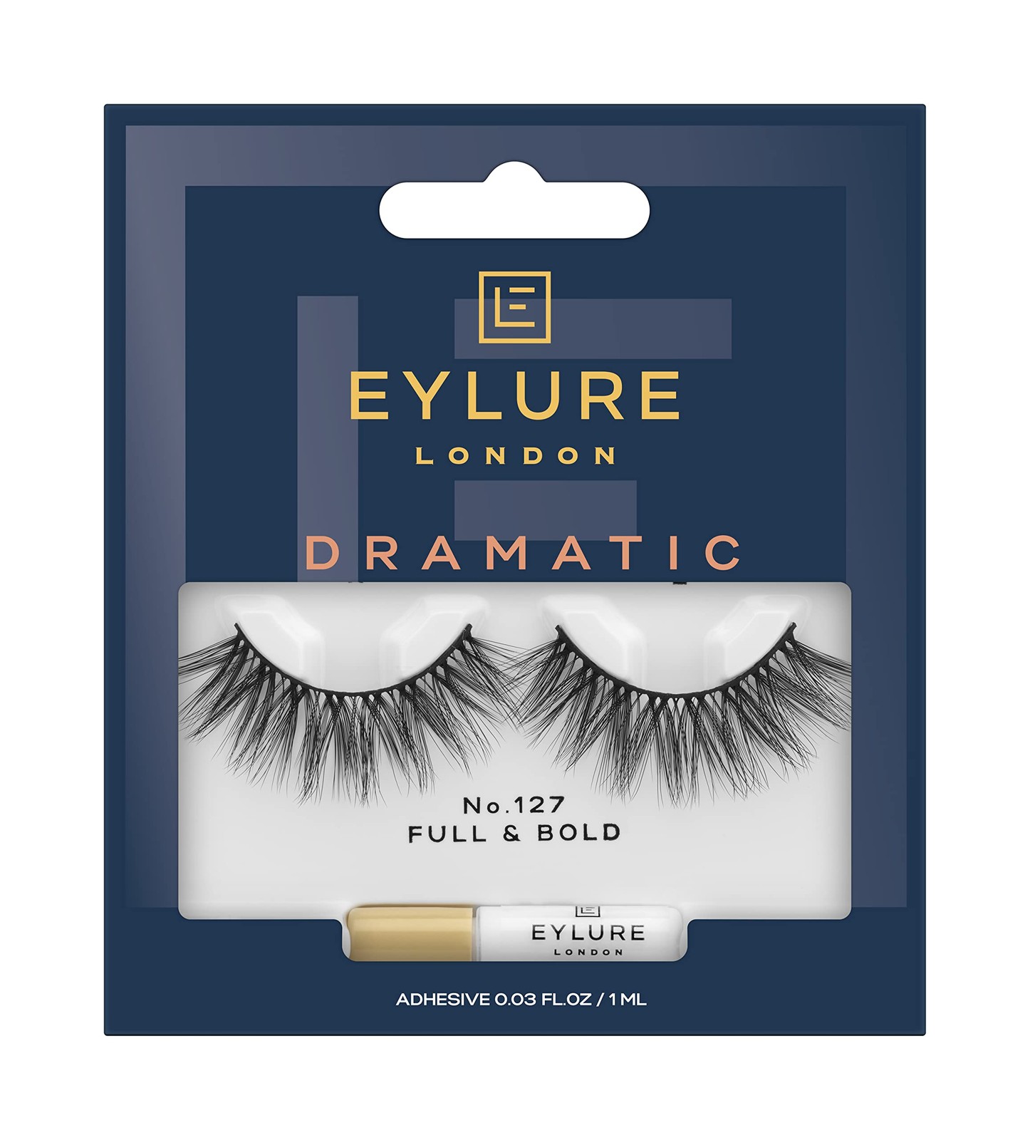 Eylure Dramatic No. 127 False Lashes 1 pair (Pack of 1), Black