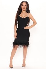 Fashion Nova Yvanna Bandage Mini Dress Black Size S