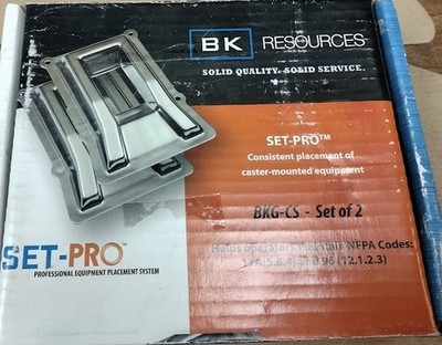 BK Resources BKG-CS Stainless Steel Equipment Placing System Set Of 2