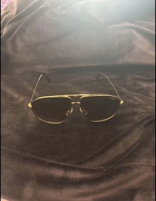 Carrera Bound Pilot Brown Gradient Lens Men's Sunglasses - Black/Gold