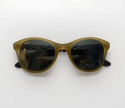 Ray Ban Mirror Lenses Sunglasses, Opaline Yellow Made In Italy, RB 4203 W/Case