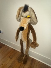 Vintage 1993 46  WILE E.COYOTE The 24k Company Plush Posable LOONEY TUNES RARE