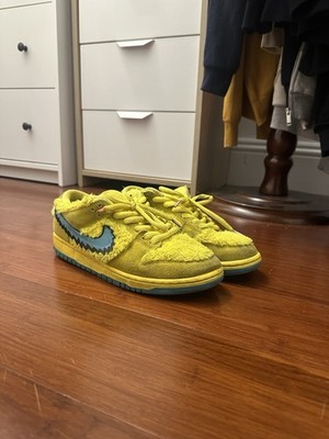 Nike SB Dunk Low Grateful Dead Bears Opti Yellow Size 8