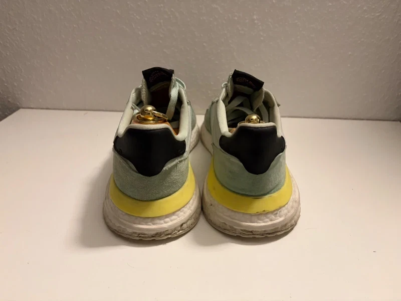 Adidas ZX 500 RM Boost Collector Menthe/Jaune Taille 43 Homme Très Bon État - Photo 3/4