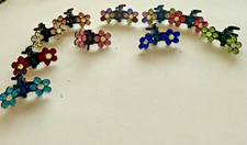 10 Mini Rhinestone Claw Hair Clips C Assorted
