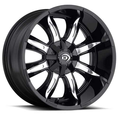 Vision Off-Road 423 Manic Series Gloss Black Wheels with Machined Accent