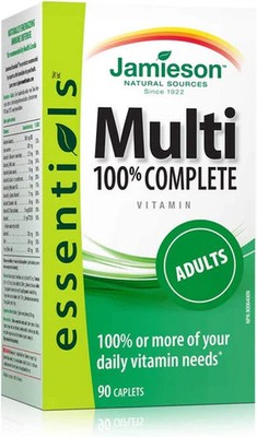 Jamieson Multi 100% Complete Vitamin - Adults - 90 Caplets