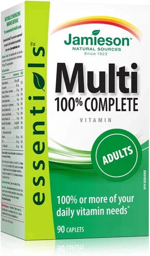 Jamieson Multi 100% Complete Vitamin - Adults - 90 Caplets
