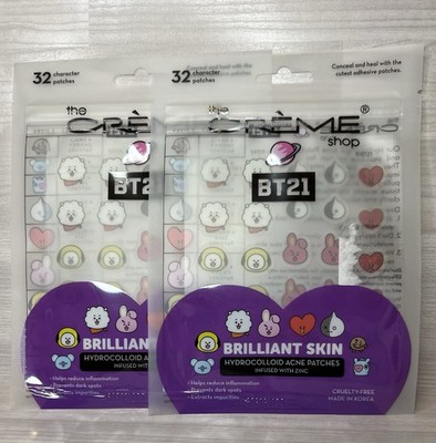 The Crème Shop BT21: Brilliant Skin - (2-pk) 32 Hydrocolloid Acne Patches
