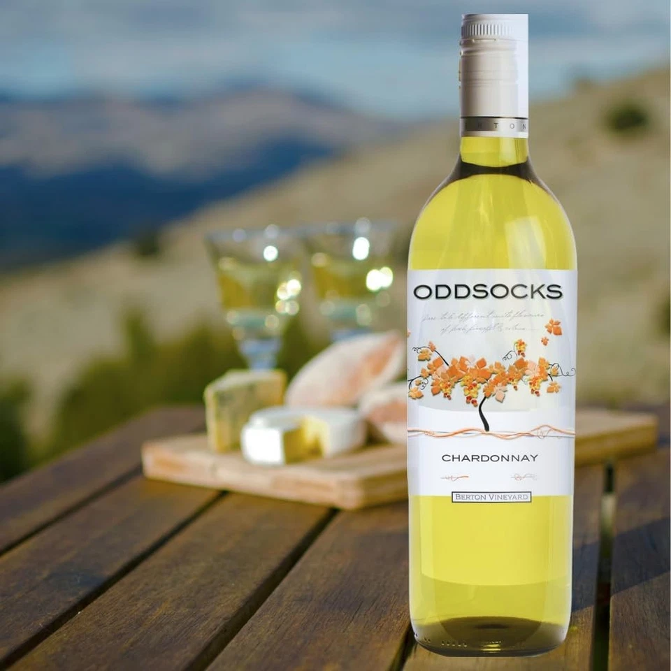OddSocks Australian Chardonnay by Berton Vineyards 13% abv 6 x 75cl Bottles - Image 3 of 4