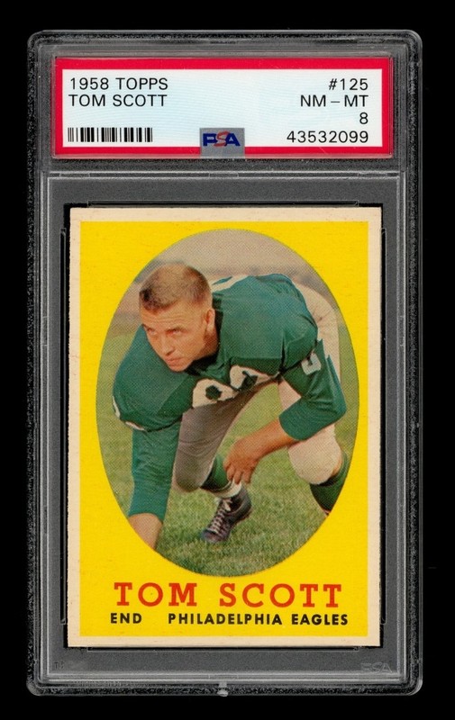 1958 Topps Set-Break #125 Tom Scott PSA 8 NM-MT