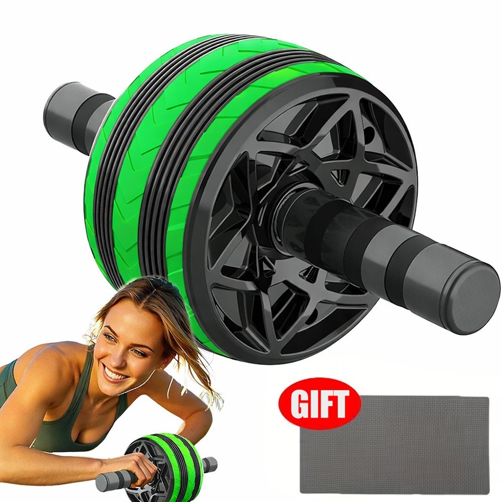 Ab Roller Wheel for Abs & Core Workout w/ Knee Pad Home Gym