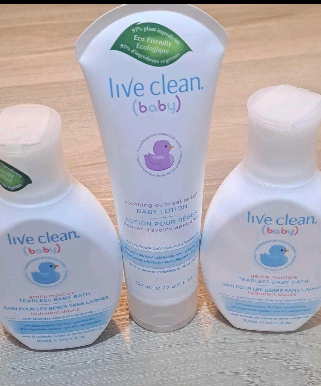 Bundle Of Live Clean Baby Soothing Relief Lotion(1) And Tearless Bath(2)