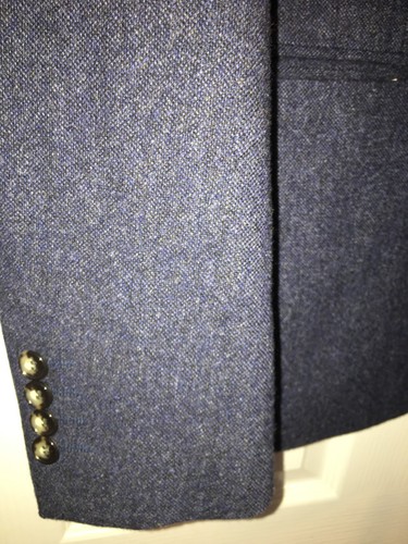 Moss Mens Blue Suit Jacket Size 44 in - Picture 2 of 7