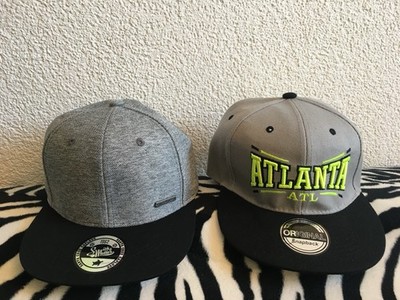 2 Sommer Basecap Schirmmütze Trucker Cap grau/neongelb Snapback&Smith Miller