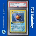 1999 POKEMON BASE SET 1ST EDITION SHADOWLESS #64/102 STARMIE PSA 9