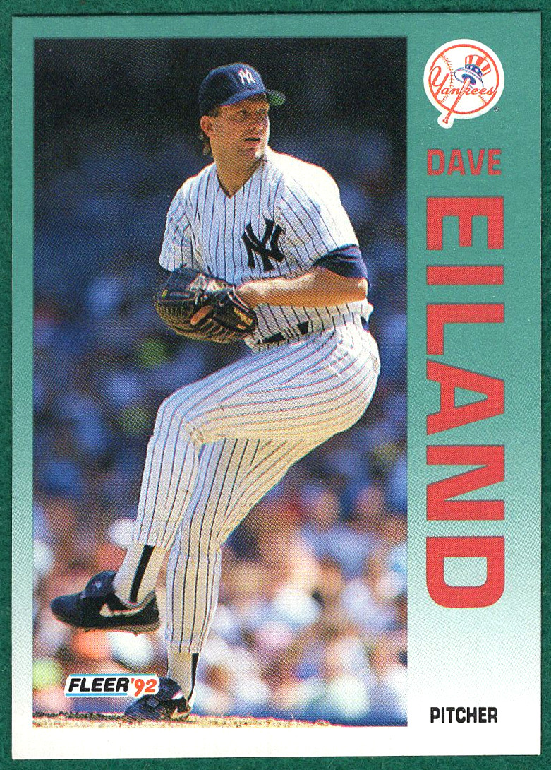 Dave Eiland - 1992 Fleer #223 - New York Yankees Baseball Card