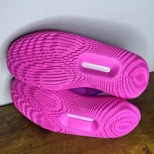 Scarpe da ginnastica Under Armour Flow FUTR X 4 Vivid Magenta Stellar Pink M 8,5 W 10 NUOVE - Foto 5 di 6