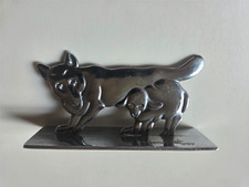 1  Porte Couteau Métal chromé  "LES FABLES DE LA FONTAINE" de Benjamin Rabier