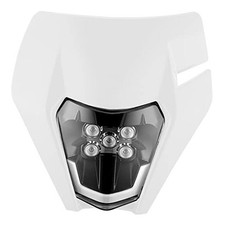 ABCRRSI Dirt Bike Headlight,Dirtbike LED Headlights Kit Motorcycle Head White