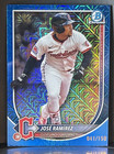 2025 Bowman Chrome Mega Jose Ramirez Blue Mojo /150 #21 Cleveland Guardians