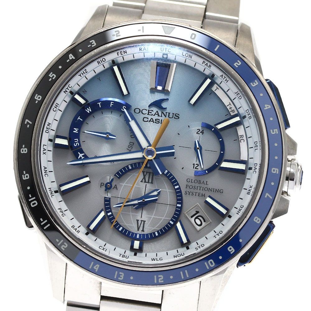 Casio Oceanus OCW-G1100C-7AJF Men’s Solar Radio Titanium Blue Dial New
