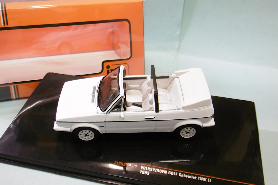 Ixo - VW VOLKSWAGEN GOLF Cabriolet MK I 1983 blanc réf. CLC590N NBO Neuf 1/43 - Photo 3/4