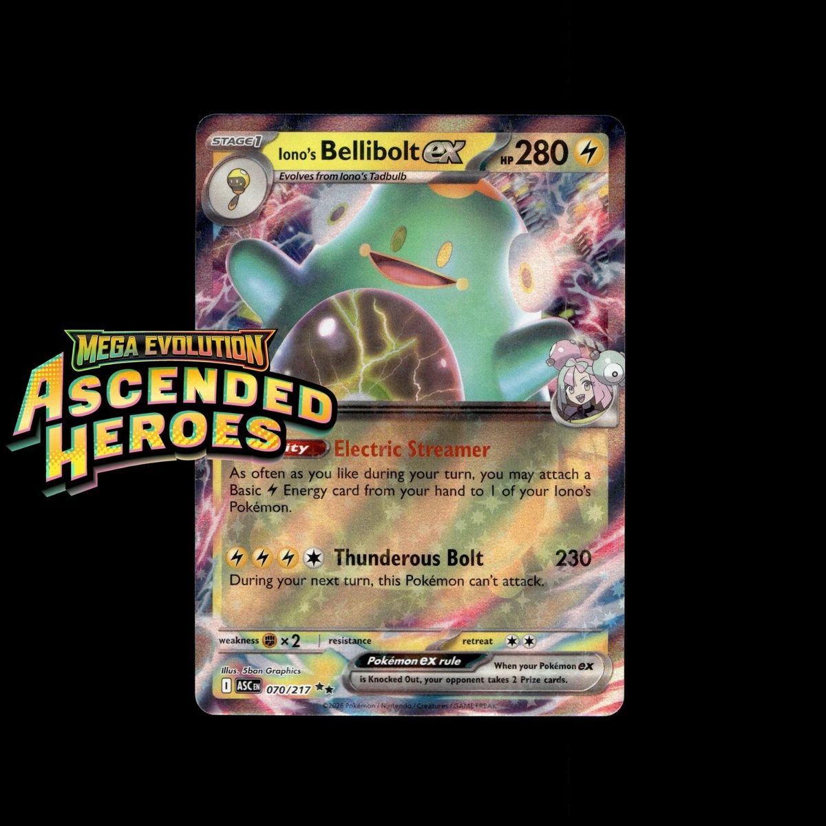 Iono's Bellibolt Ex Pokémon TCG Cards for sale | eBay