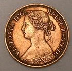 1869 Victoria Farthing — photo from another recent sale