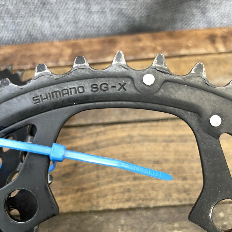 Shimano SG-X Chainring Set 46/36/26T 110/74 BCD 5-Bolt Triple Bike Vintage 90s - Image 3 of 4