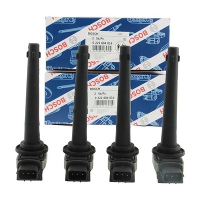 4X 0221604014 Ignition Coils For Bosch Nissan Sentra 2.0L L4 22448-ED800 NEW