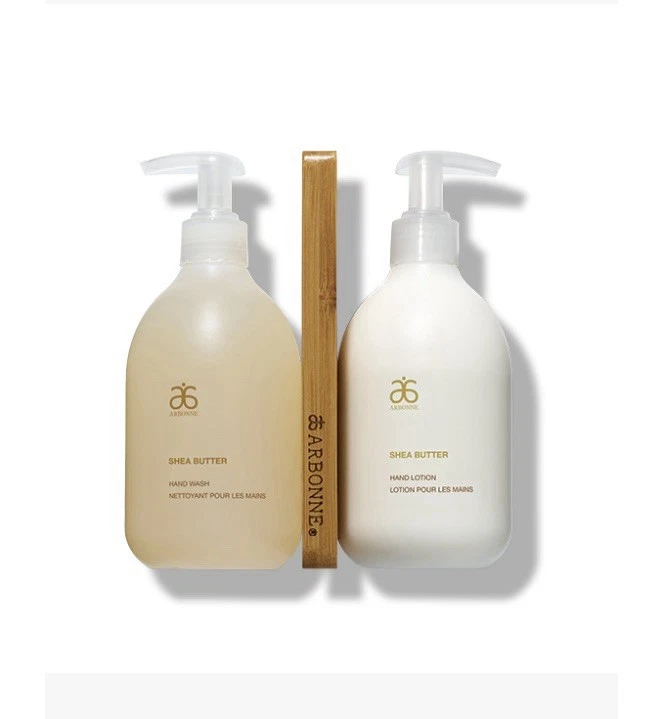 Loción de manos dúo para el cuidado de manos de manteca de karité Arbonne/lavado de manos nuevo sin etiquetas nunca usado Foto 4 de 4