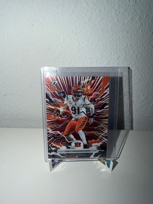 2025 Topps Resurgence NFL Trey Hendrickson #21 Red Surge /199 Bengals
