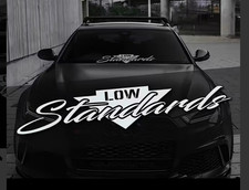 Low Standards Frontscheiben Heckscheiben Scheiben Aufkleber Sticker Folie