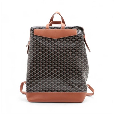 Goyard Sisalpan PVC & leather Backpack Brown