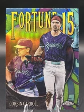 2025 Topps Chrome Update Series Corbin Carroll Fortune 15 f15-15 Diamondbacks