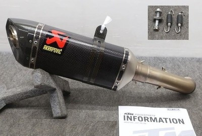 KTM 125 250 390 DUKE RCアクラポビッチスリップオンマフラー KTM Duke 125 250 390 Akrapovic Slip-On Exhaust Muffler RC125 RC390