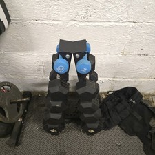 Hex Dumbbell Set 2kg-20kg Pairs + Storage Rack , 104kg total dumbbells