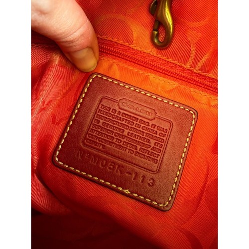 Coach Legacy Soho Straw and Red Leather Buckle Tote (… - Gem