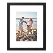 8x10 Picture Frame, Display Pictures 5x7 with Mat or 8x10 without Mat, Wall ...