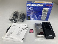 SANYO DIGITAL VOICE RECORDER WITH FLASH MEMORY CARD MODEL ICR-B150 TESTED VGC