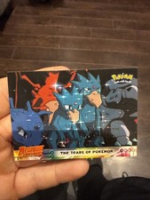 Pokemon Topps Las Lágrimas de Pokemon #37 Mewtwo Strikes Back Logo Azul
