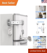 Fridge Locks,Refrigerator Door Lock,Child Proof Safety Cabinet Lock with Stro...