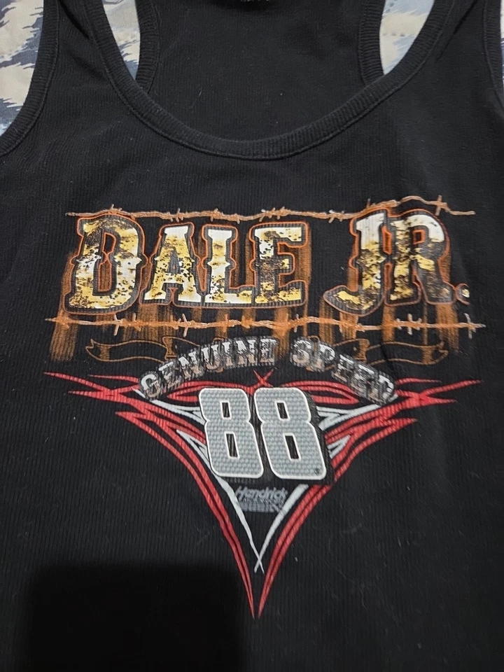NASCAR For Her Dale Earnhardt Jr. #88 黑色赛车背心。 女式 L 码 — 第 2/4 张图片
