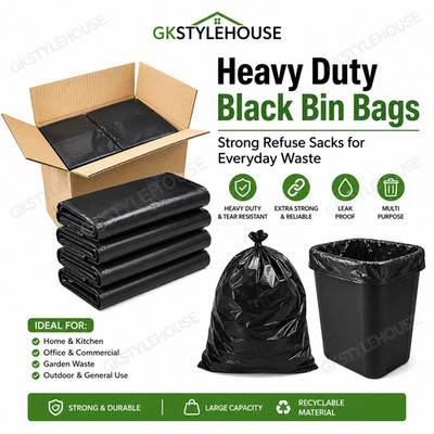 Extra starker Industrie Müllbeutel schwarz 120g 140g 180g groß Müllbeutel Müllsack